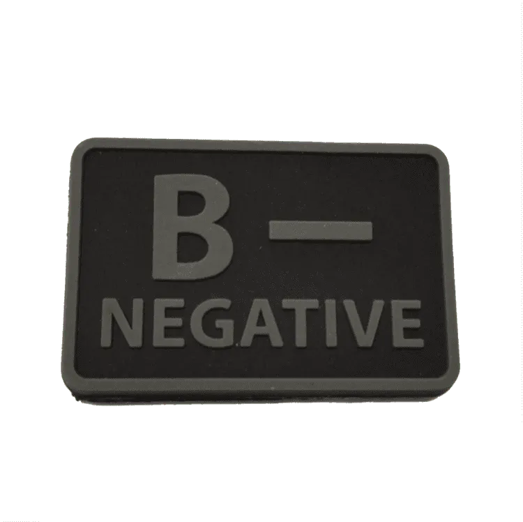 PVC Patch B- Blood Type · Negro