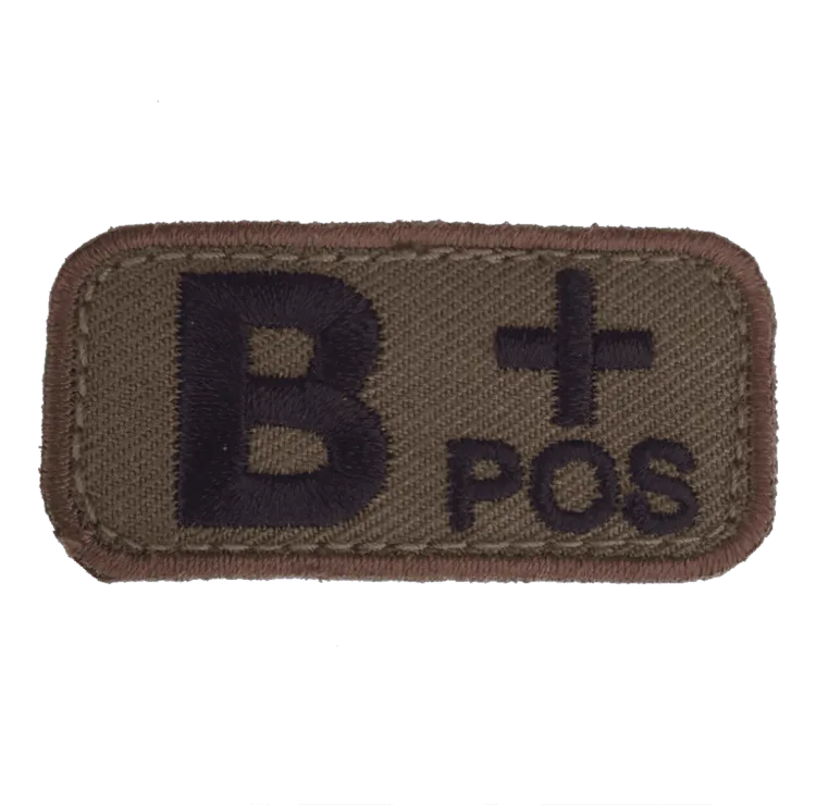 Mil-Spec Monkey – B Pos – Bloedgroep Patch