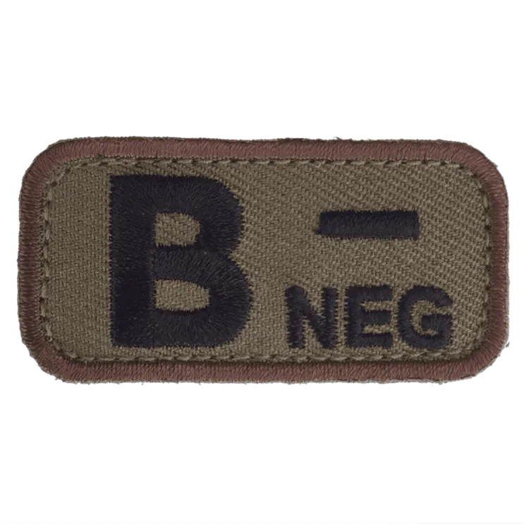 Mil-Spec Monkey – B Neg – Bloedgroep Patch