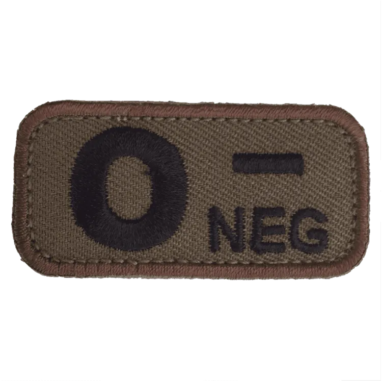 Mil-Spec Monkey – 0 Neg – Bloedgroep Patch