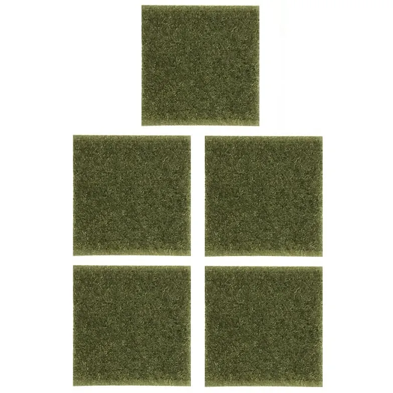Airsoftneeds – Helm Klittenband Set 5x5 cm · Verde / OD