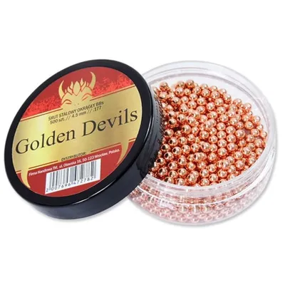 Golden Devils – 4,5 mm – Steel BB Pellets Kermis Kogels – 500 Stuks