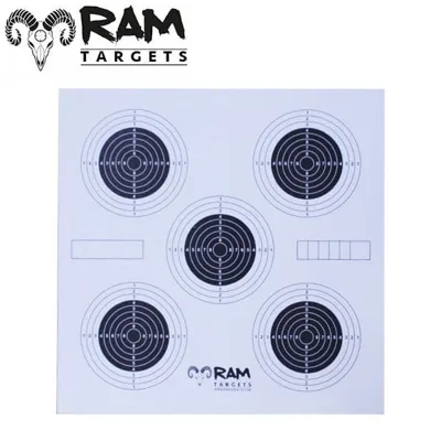 Five Schietkaarten 17×17 cm – 50 Stuks - Ram Tactical