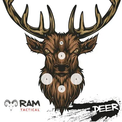 Deer Schietkaarten 14×14 – 50 Stuks - Ram Tactical