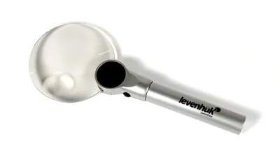 Lupa Zeno 400 LED, 2/4x, 88/21 mm, Metal - Levenhuk