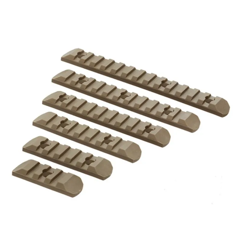 MP Airsoft KeyMod & M-LOK Rail Set 6-PACK · Tan / FDE
