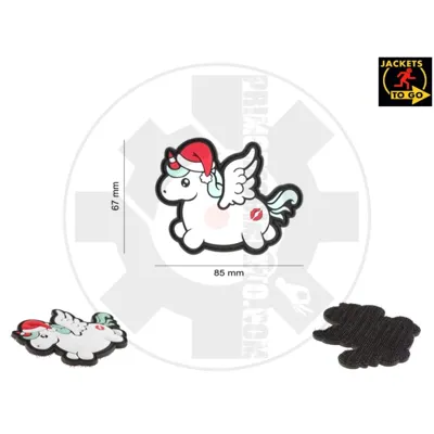 Christmas unicorn - patch - JTG
