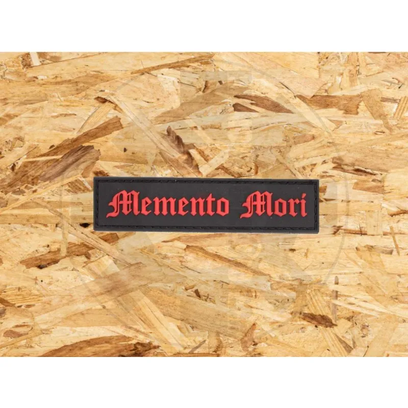 vario Memento Mori Patch · Black red