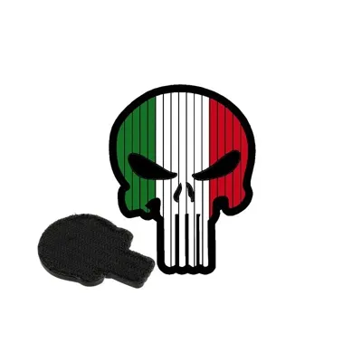Punisher Flag Skull Italy PVC Patch - 8FIELDS