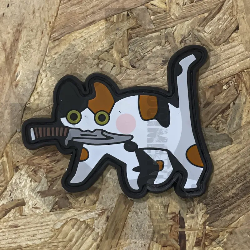 TheTower Company Knife Cat Small / Patch · White orange