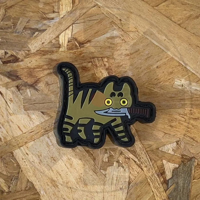 TheTower Company Knife Cat Small Senape - Patch