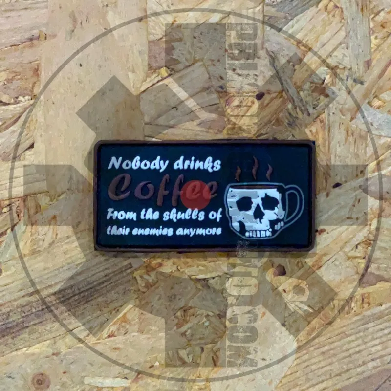 TheTower Company Nobody Drinks Coffee From Skulls - Patch