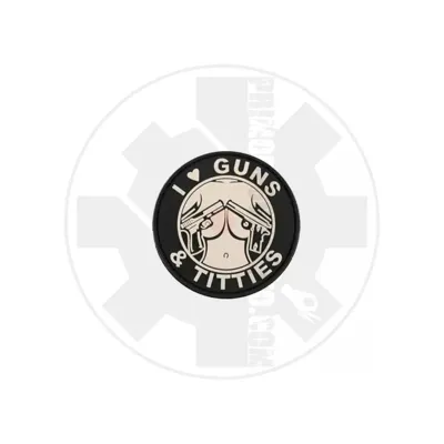 I Love Guns & Titties - PATCH - FMA Airsoft