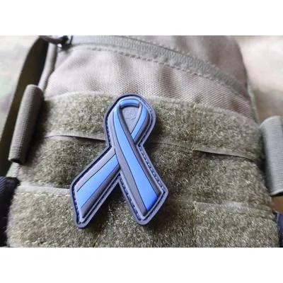 Thin Line Ribbon Rubber Patch Color - JTG