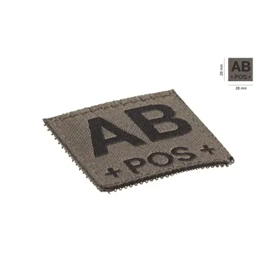 AB POS Woven Bloodtype Patch - Claw Gear