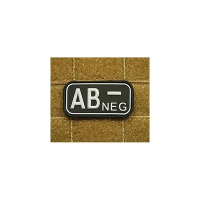 AB NEG Rubber SWAT Bloodtype Patch - vario