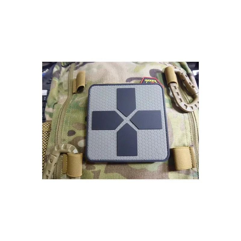 JTG Cross Rubber Patch 40mm · Red ranger green