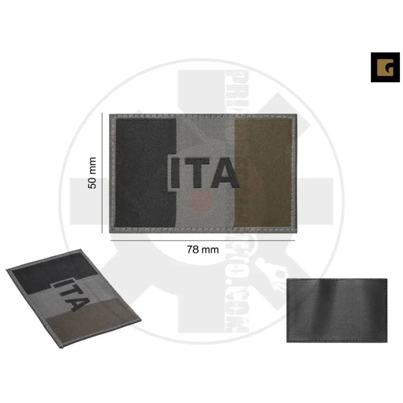 Claw Gear Italy Flag Patch Low Vis