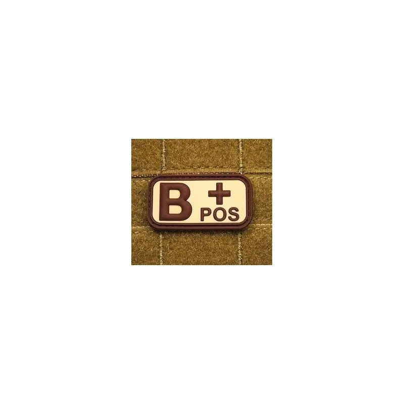 vario B Pos Rubber Bloodtype Patch · Tan / FDE