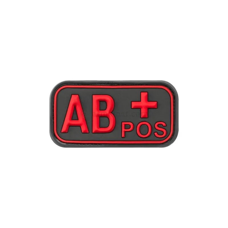 vario AB Pos Rubber Blackmedic Bloodtype Patch