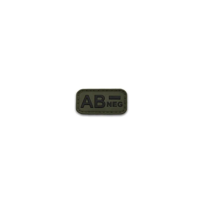 vario AB NEG Rubber Bloodtype Patch · Verde / OD