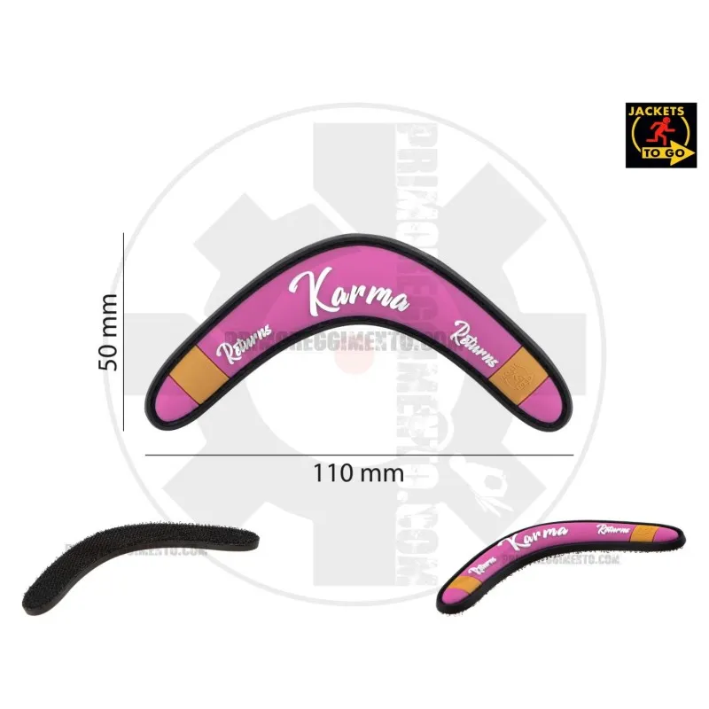 JTG Karma Returns Rubber Patch · Rosa
