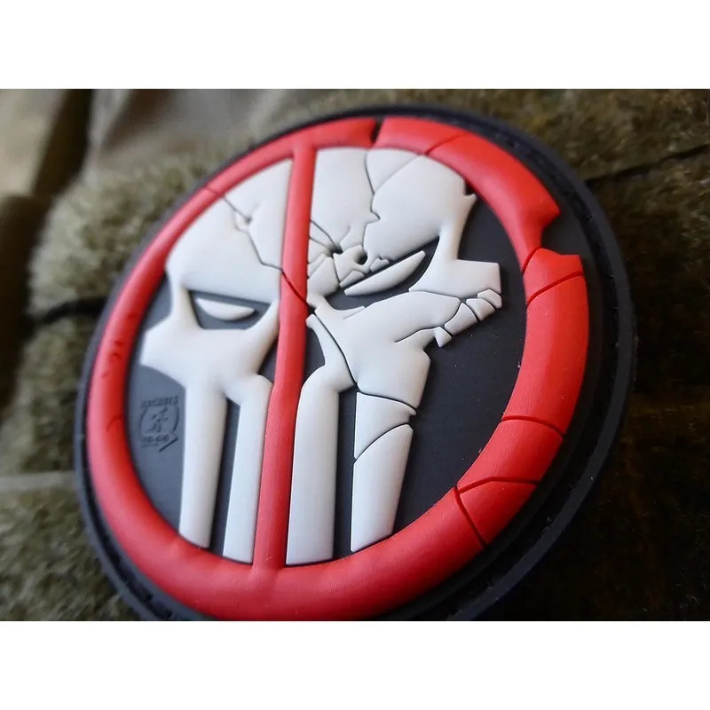JTG Deathpool Skull Rubber Patch Color