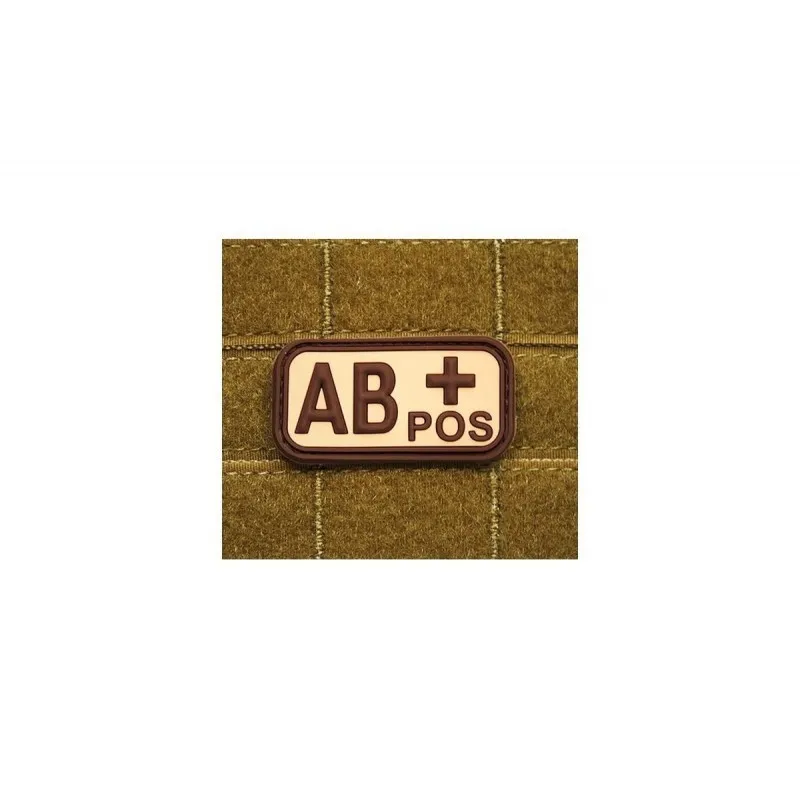 vario AB POS Rubber Bloodtype Patch · Tan / FDE