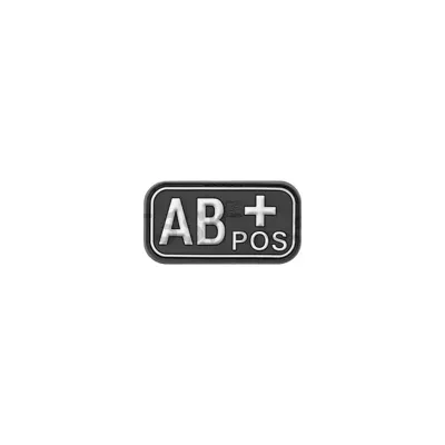 AB POS Rubber SWAT Bloodtype Patch - vario