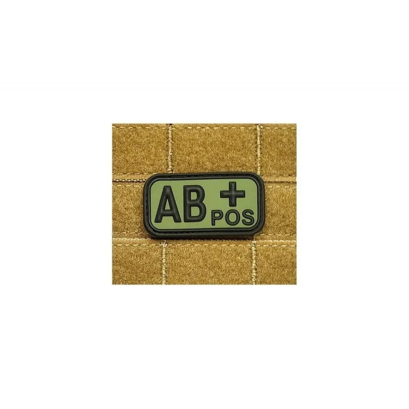 vario AB POS Rubber Bloodtype Patch · Verde / OD