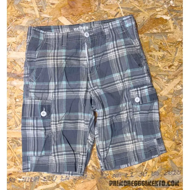 vario Bermuda Cargo Quadri - 30 - Second Hand · Gris