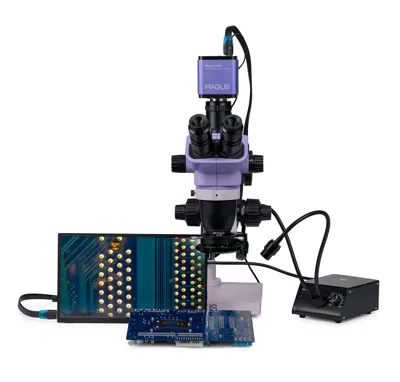 Estereomicroscopio Digital Stereo D8TR LCD para Reparación de Electrónica - MAGUS