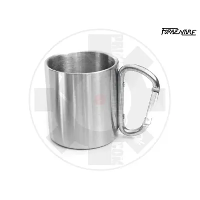 Stainless Steel Mug with Carabiner - Foraventure