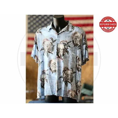 Camicia Hawaiana Tropicale Azzurra XXL USATO - vario