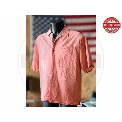 Camicia Hawaiana Seta Corallo L USATO - vario