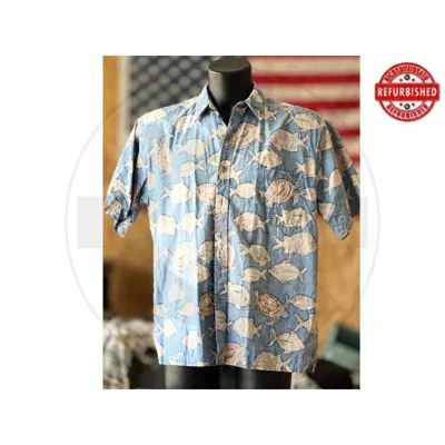 Camicia Hawaiana Pesci e Tartarughe L USATO - vario