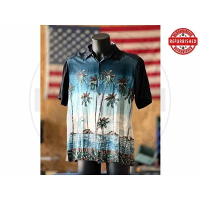 Camicia Hawaiana Palme Sfumata L USATO - vario