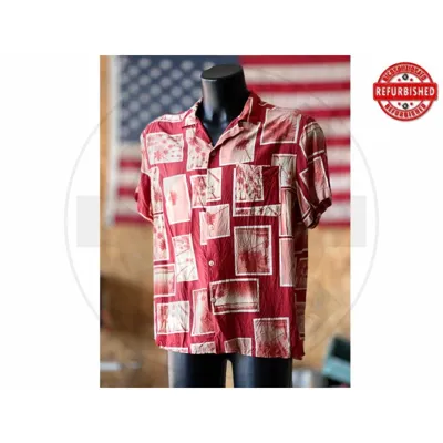Camicia Hawaiana Palme Rosse L USATO - vario