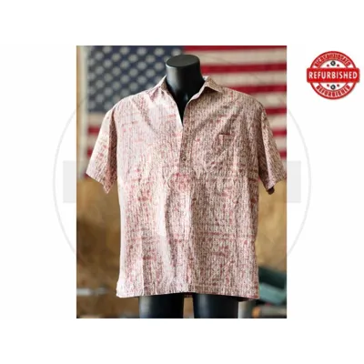 Camicia Hawaiana Geometrica Rossa L USATO - vario