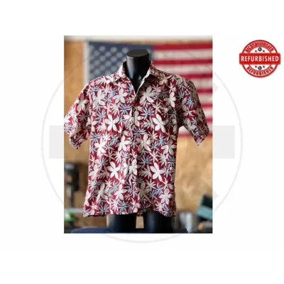 Camicia Hawaiana Floreale Rossa L USATO - vario