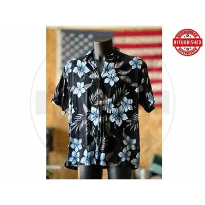 Camicia Hawaiana Floreale Blu Perry Ellis XL USATO - vario