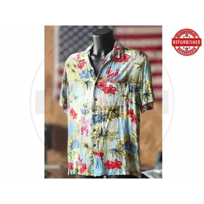 Camicia Hawaiana Fenicotteri Tropicale L USATO - vario