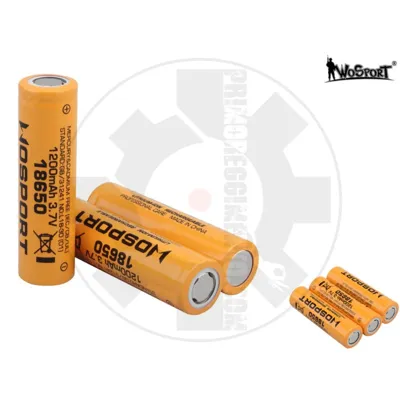 3x 18650 3,7V 1200MHH - Wosport