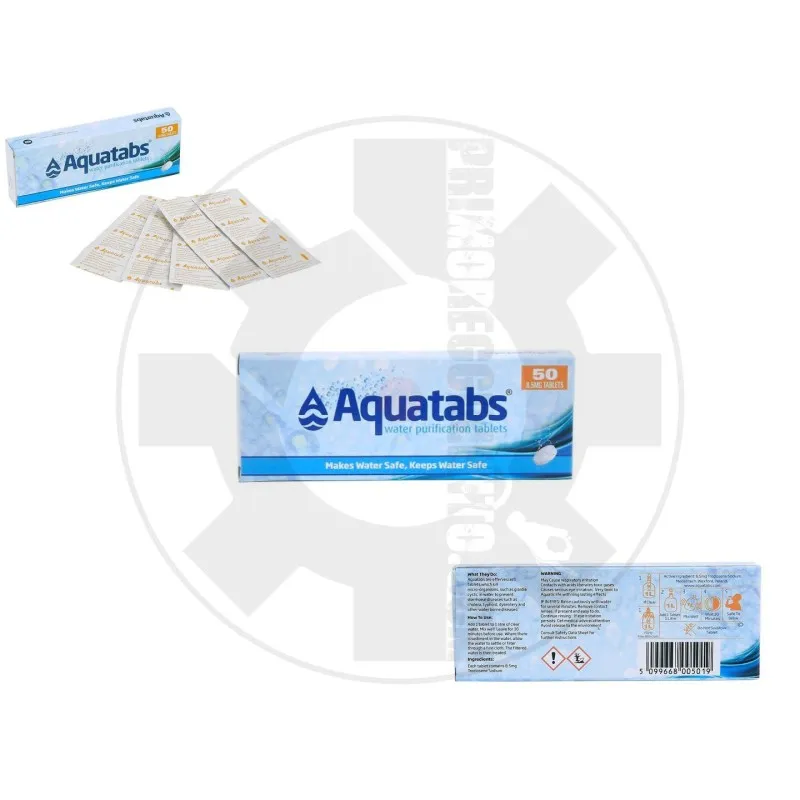 Oasis Aquatabs Water Purification Tablets 50x