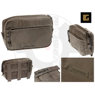 Medium Horizontal Utility Pouch Zipped Core RAL7013 - Claw Gear