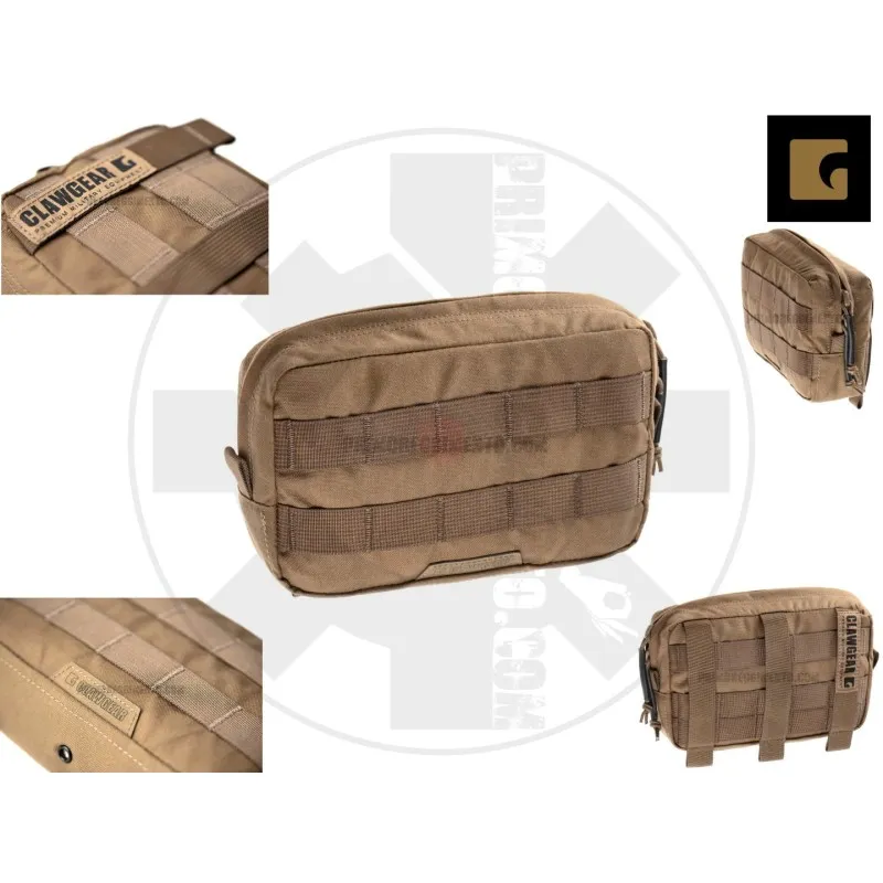 Claw Gear Medium Horizontal Utility Pouch Core · Coyote