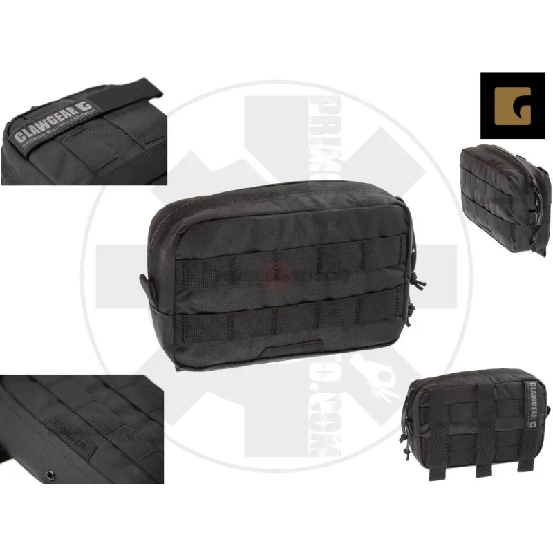Claw Gear Medium Horizontal Utility Pouch Core · Negro