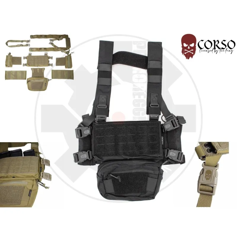 Corso Chest Rig Flint MK2 · Negro