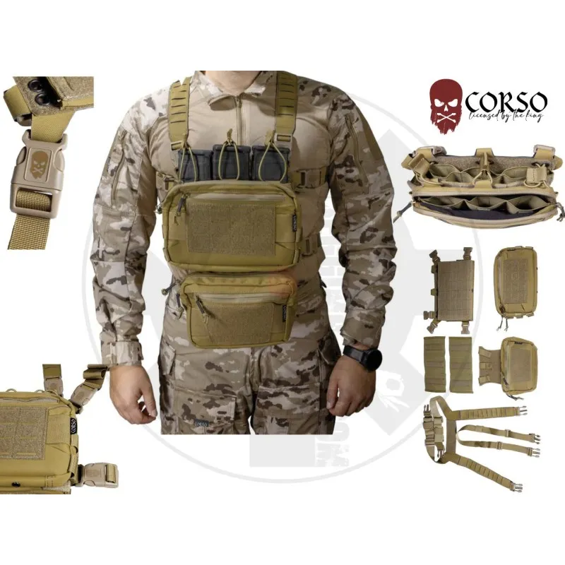 Corso Chest Rig Flint MK1 · Coyote