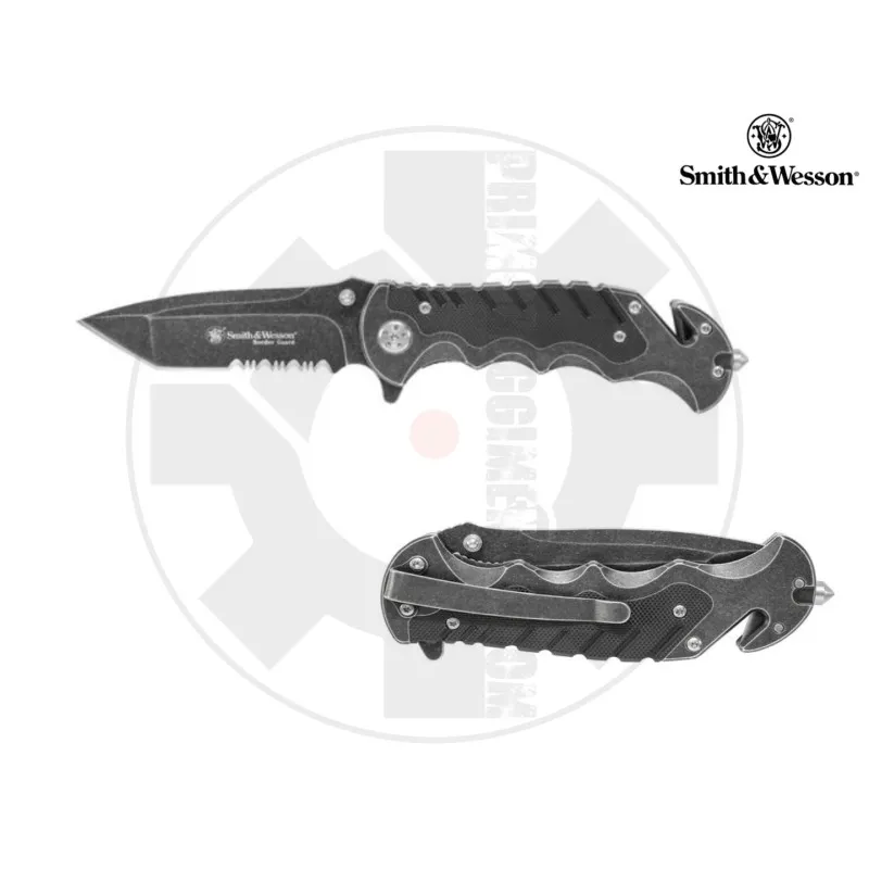 Smith & Wesson Border Guard Serrated Tanto Folder